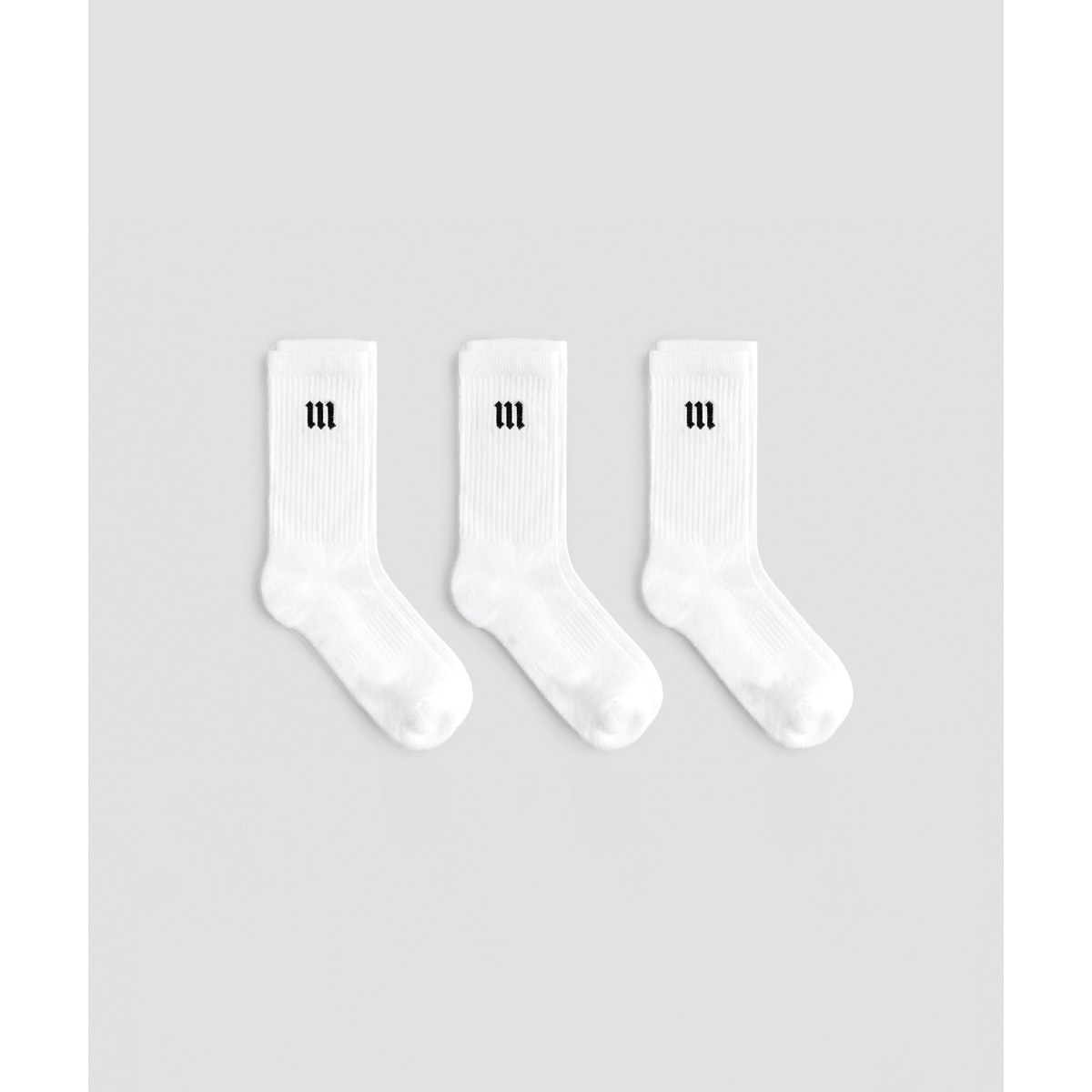 Kit 3 Meias Training Pack Off White
