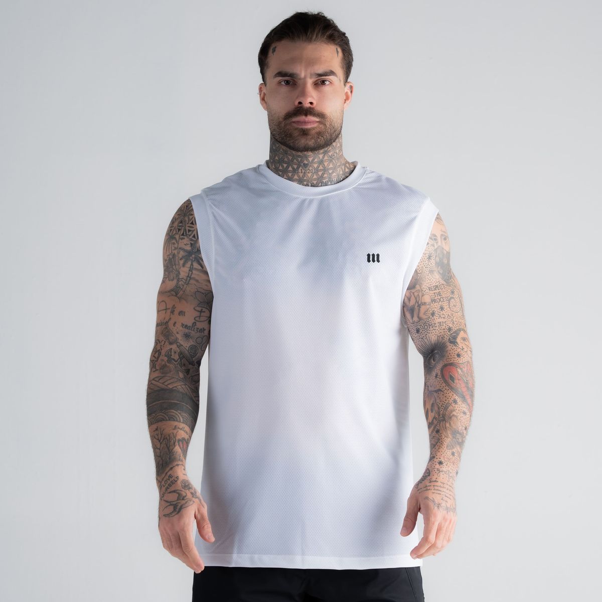 Regata Drop Shoulder Slevelles Mith Nation Dri-fit Branco