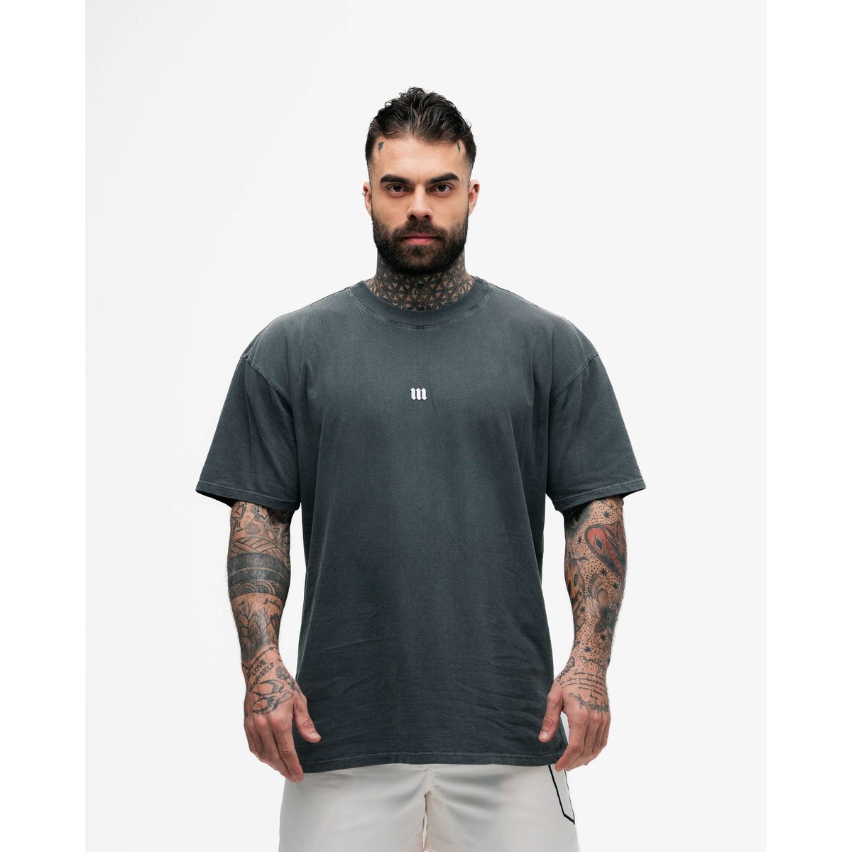 Camiseta Oversized Estonada Mith Nation Preto