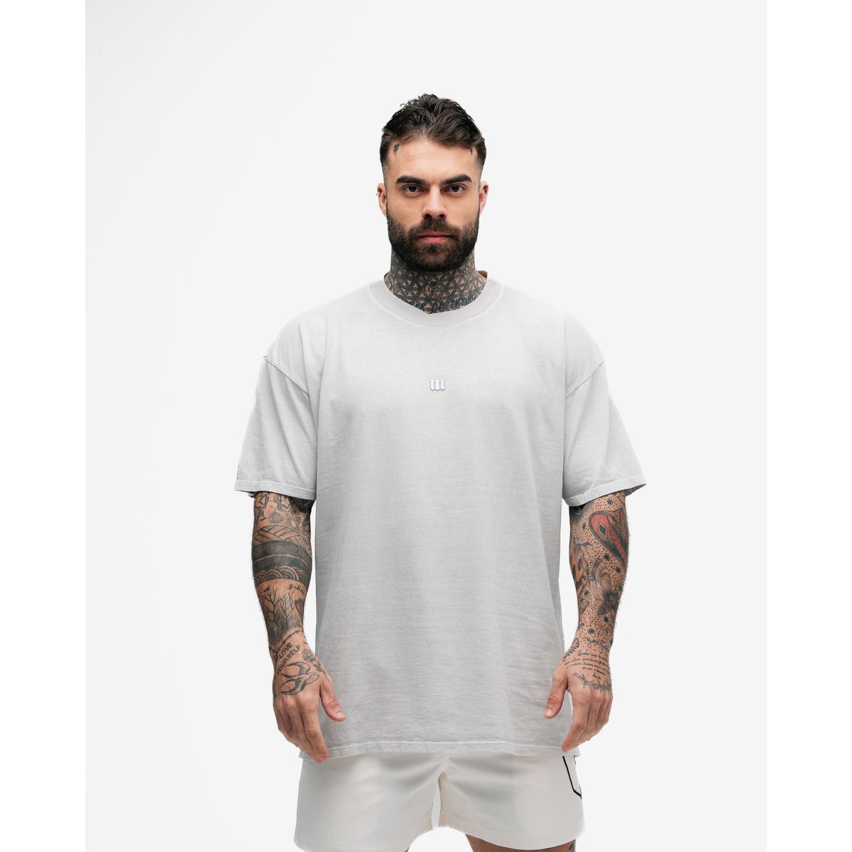 Camiseta Oversized Estonada Mith Nation Bege